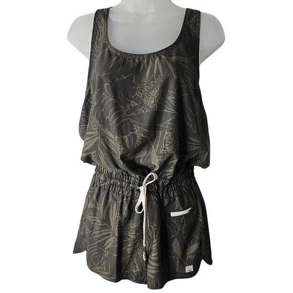 Vuori Racerback Clementine Oregano Rainforest Short Romper Size M - Picture 2 of 9